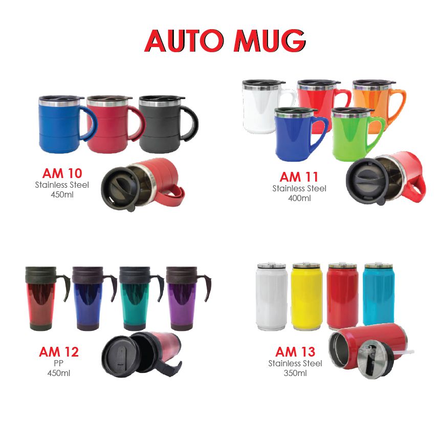 Auto Mug, Stainless Steel, 450ml (AM09)